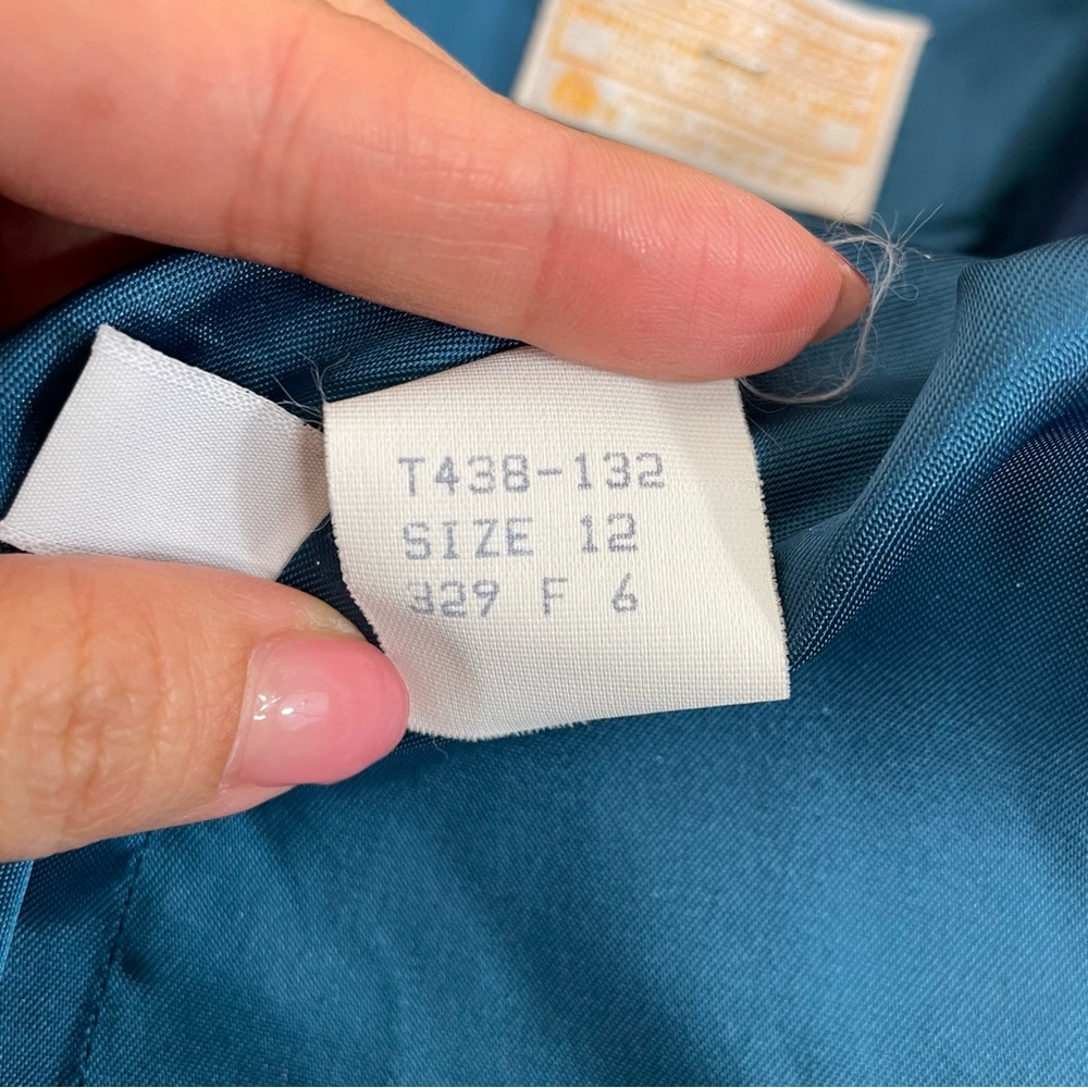 Pendleton Vintage Navy Wool One Button Blazer - image 5